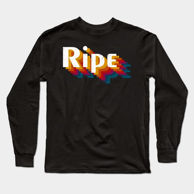 retro vintage Ripe Long Sleeve T-Shirt by TulenTelan